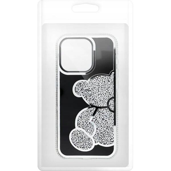 OEM Futerał TEDDY BEAR do IPHONE 15 srebrny 14067037 5903396295737