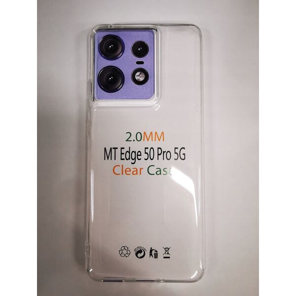 OEM Futerał CLEAR CASE 2 mm do MOTOROLA EDGE 50 Pro transparentny 14067102 5903396298561
