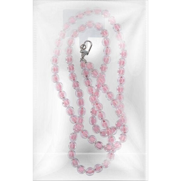 OEM Zawieszka COLORFUL do telefonu / długość sznura 120cm (60cm w pętli) / na szyję - różowy 14068009 5903396217852