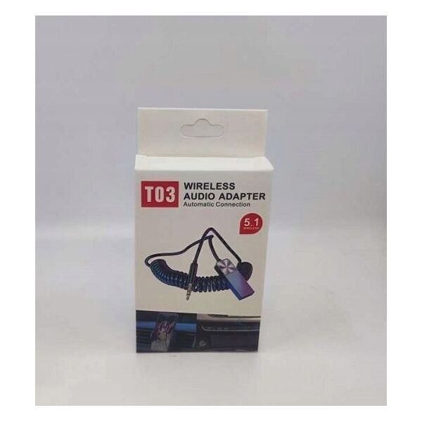 Adapter bluetooth OEM Transmiter Adapter T03 Bluetooth to Aux srebrny 14069883 5901313582489
