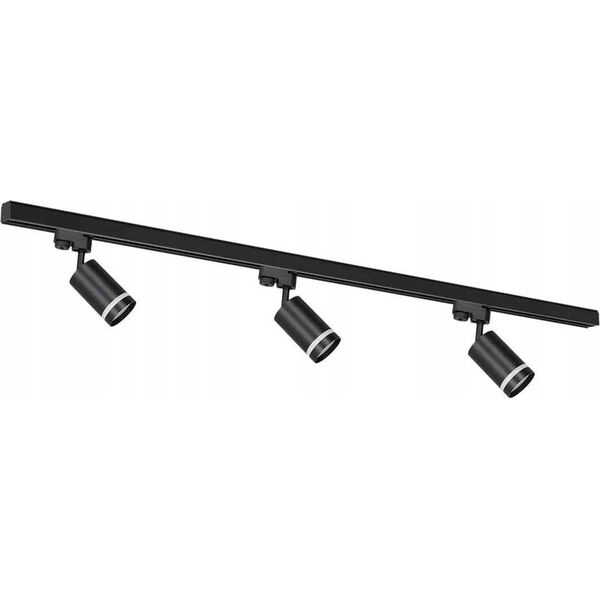 Eko-Light Milagro Pipe Ring ML8721 reflektory z szynoprzewodem 3x50W GU10 czarny 14070437 5902693787211