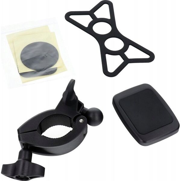 OEM Uchwyt rowerowy PREMIUM magnetyczny na kierownicę M4S-MB3 czarny 14071656 6917968779562