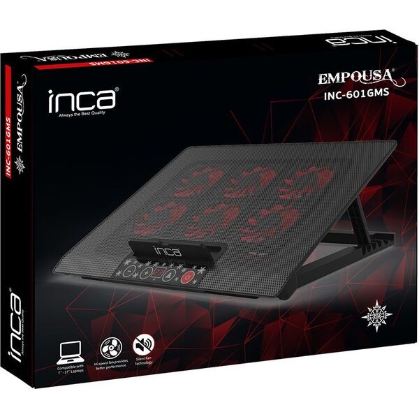 Podstawka chłodząca Inca INCA Notebook Kühler INC-601GMS  Bedienfeld, 7-17", 6 Lüfter retail 14071813 8697980468757