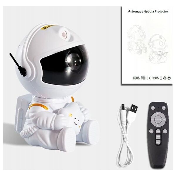 OEM LAMPKA / PROJEKTOR LED ASTRONAUTA HR-F3, WHITE / BIAŁY 14072839 5901313583776