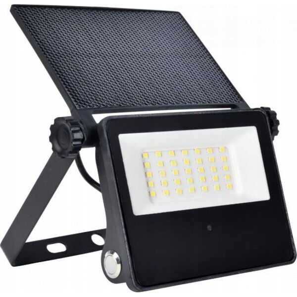 Naświetlacz BestService Naświetlacz solarny LED 15W 1800lm 4000K neutralny czujnik ruchu i zmierzchu Lumax LGS011NS czarny 14073166 5901087211622