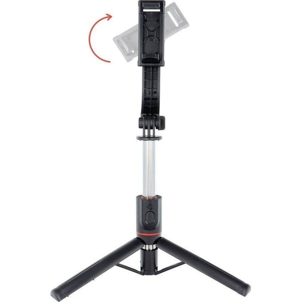 Selfie stick OEM Zestaw / uchwyt selfie z pilotem na bluetooth tripod czarny SSTR-13 14074337 5903396172069