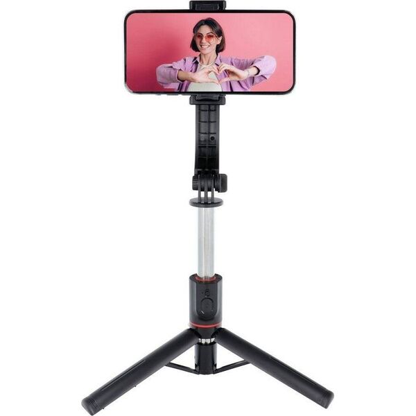 Selfie stick OEM Zestaw / uchwyt selfie z pilotem na bluetooth tripod czarny SSTR-13 14074337 5903396172069