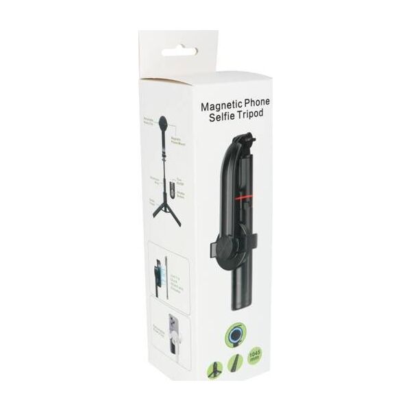 Selfie stick OEM Zestaw / uchwyt selfie z pilotem na bluetooth tripod kompatybilny z MagSafe SSTR-C09 biały 14074484 5903396234613