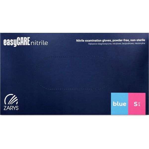 Rękawice nitrylowe, EASYCARE, 100 szt., rozmiar S, niebieskie 14077094 5907996822973