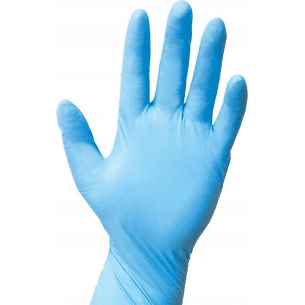 Rękawice nitrylowe, EASYCARE, 100 szt., rozmiar XL, niebieskie 14077114 5907996823031