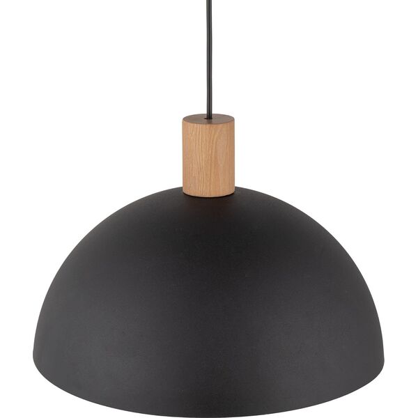 Lampa wisząca TKKRYWULT Tk Lighting Oslo 4852 lampa wisząca zwis 1x15W E27 czarna/drewniana 14077274 5901780548520