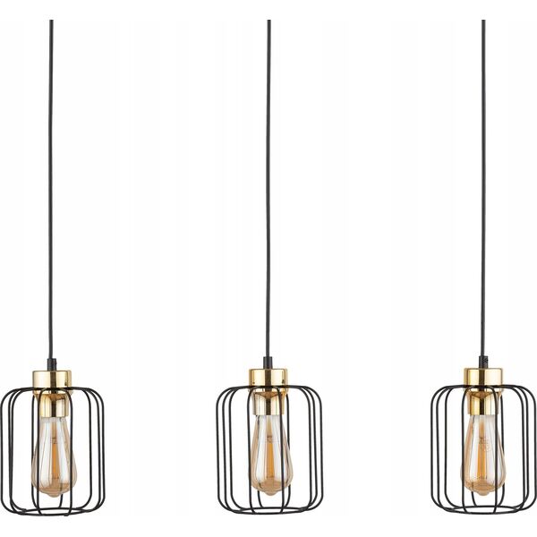 Lampa wisząca TKKRYWULT Tk Lighting Galaxy 4716 lampa wisząca zwis 3x15W E27 czarna/złota 14077297 5901780547165