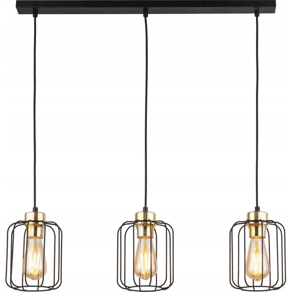 Lampa wisząca TKKRYWULT Tk Lighting Galaxy 4716 lampa wisząca zwis 3x15W E27 czarna/złota 14077297 5901780547165