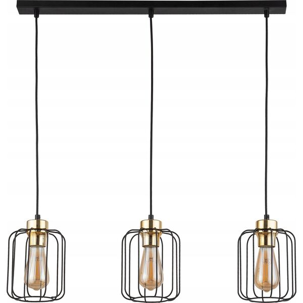 Lampa wisząca TKKRYWULT Tk Lighting Galaxy 4716 lampa wisząca zwis 3x15W E27 czarna/złota 14077297 5901780547165