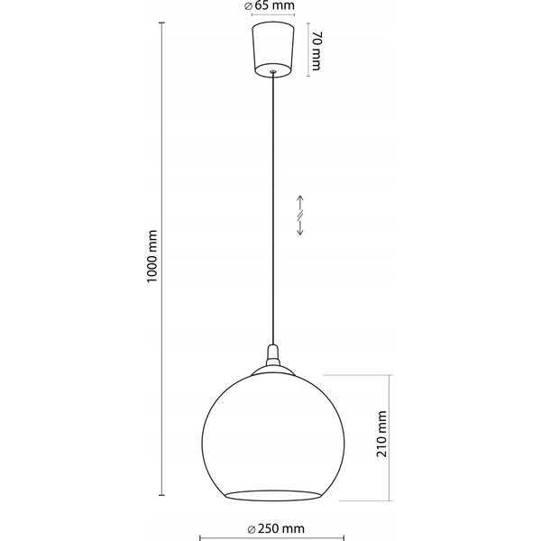 Lampa wisząca TKKRYWULT TK Lighting Venezia 5740 lampa wisząca zwis 1x15W E27 czarna/grafitowa 14078221 5901780557409
