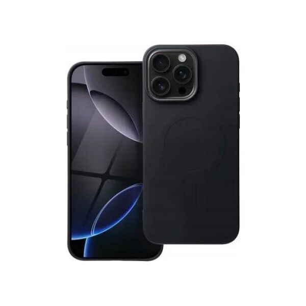 OEM Futerał SILICONE MAG COVER (big hole) kompatybilny z MagSafe do IPHONE 16 Pro Max czarny 14078980 5903396303883
