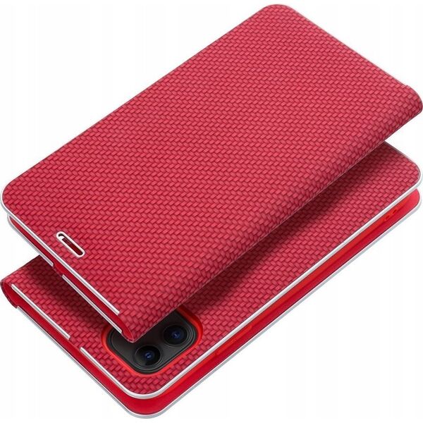 OEM Kabura LUNA Book Carbon do IPHONE 16 Pro czerwony 14079025 5903396308581