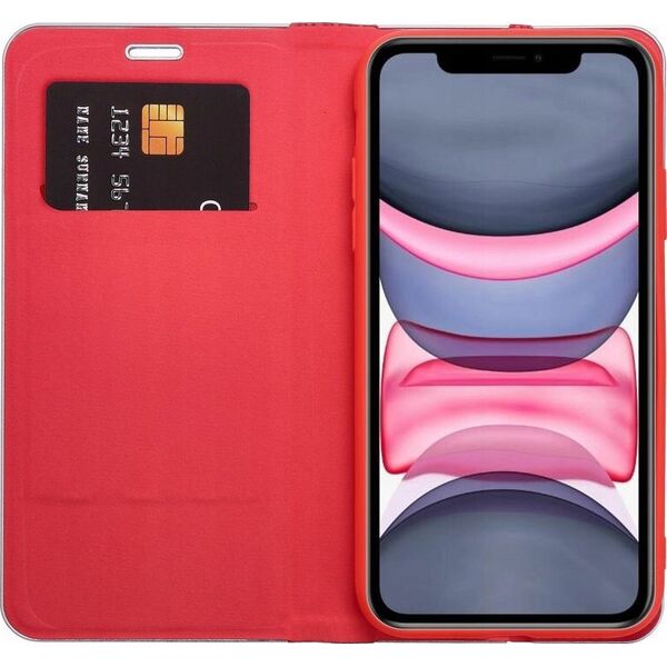 OEM Kabura LUNA Book Carbon do IPHONE 16 Pro czerwony 14079025 5903396308581