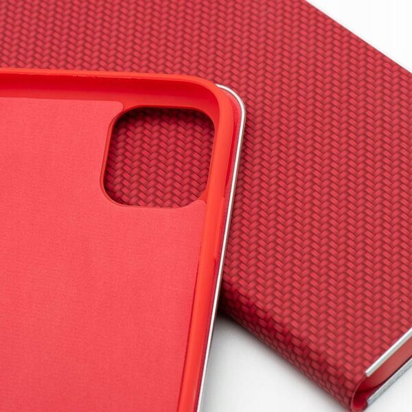 OEM Kabura LUNA Book Carbon do IPHONE 16 Pro czerwony 14079025 5903396308581
