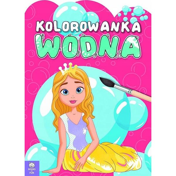 Books And Fun Książeczka Kolorowanka wodna królewny 14079448 9788382495607