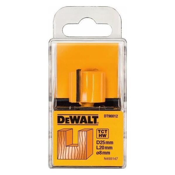 Dewalt DEWALT FREZ PROSTY 25mm TRZPIEŃ 8mm 14082073 5035048538593