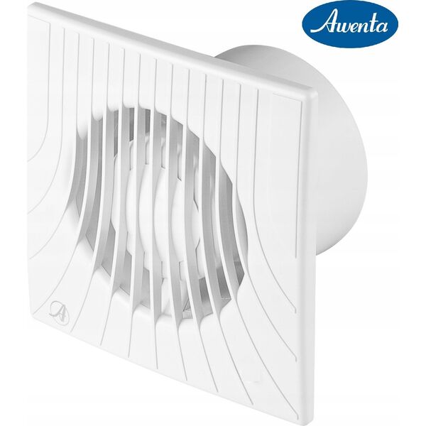 AWENTA Wentylator łazienkowy Wa fi100 90m3/h 14W z wyłącznikiem sznurkowym oraz przewodem z wtyczką biały Awenta WA100WP 14082466 5905033292345