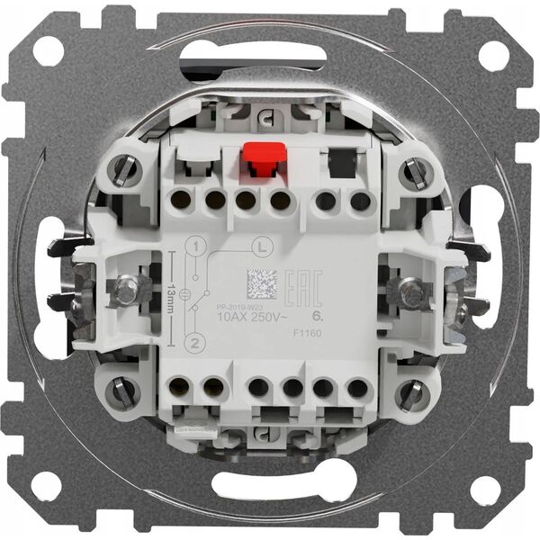 SCHNEIDERE Łącznik schodowy Schneider Sedna Design SDD114106L z podświetleniem czarny antracyt Design & Elements 14082557 3606481479938
