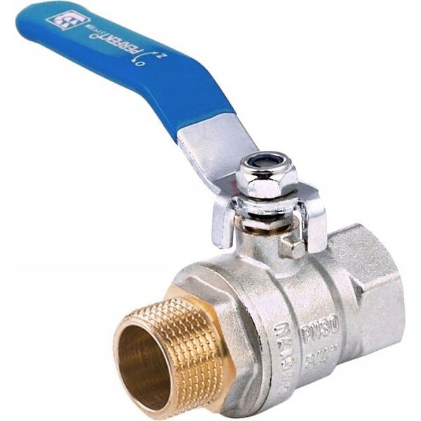 Perfexim Zawór kulowy wodny WZ DN15 rączka niebieska wzmocniony PHA-003 G1/2 WZ PN30 N DN15 [15/150] 14083850 5902626234669