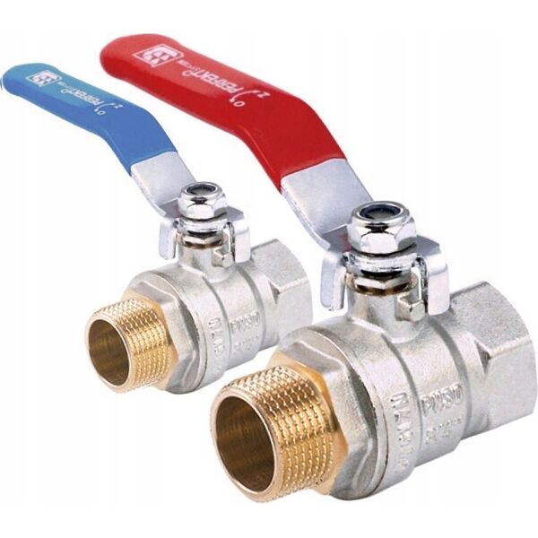 Perfexim Zawór kulowy wodny WZ DN15 rączka niebieska wzmocniony PHA-003 G1/2 WZ PN30 N DN15 [15/150] 14083850 5902626234669