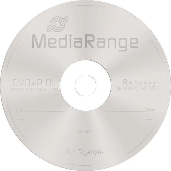 MediaRange MediaRange DVD+R 8.5GB 100pcs 8x Double Layer 14084617 4260057126238