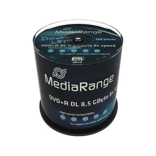 MediaRange MediaRange DVD+R 8.5GB 100pcs 8x Double Layer 14084617 4260057126238