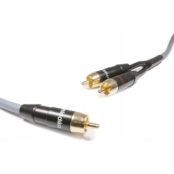 Melodika Melodika MDSWY120G Kabel do subwoofera typu Y (RCA-2xRCA) Gunmetal - 12m 14084915 5907609006905