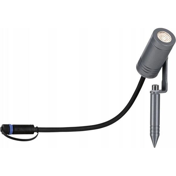 Paulmann Reflektor ogrodowy Plug & Shine RADIX LED 6W 600lm 3000K IP65 24V szary / aluminium 14084946 4000870943687