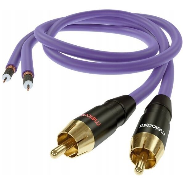 Melodika Melodika MD2R120 Kabel 2xRCA - 2x RCA Purple - 12m 14085170 5907609008190