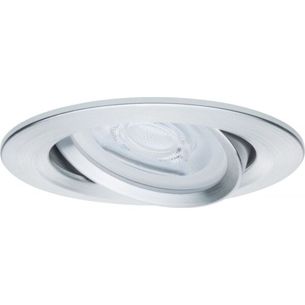 Paulmann Oprawa do wbudowania NOVA  LED DIM wychylna GU10 max.35W 84mm 230V aluminium / auluminium 14085362 4000870936405