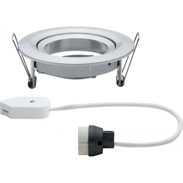 Paulmann Oprawa do wbudowania NOVA  LED DIM wychylna GU10 max.35W 84mm 230V aluminium / auluminium 14085362 4000870936405