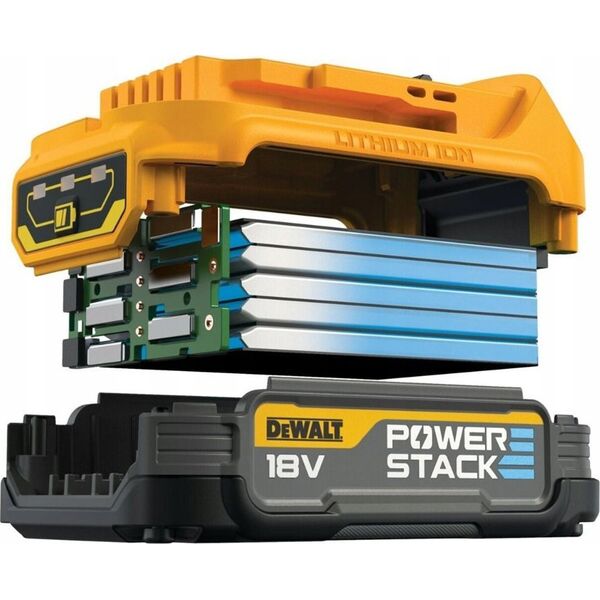 Zestaw elektronarzędzi Dewalt 18v xr dcd800 dcf850 2x1.7ah powerstack 14085513 5035048794210