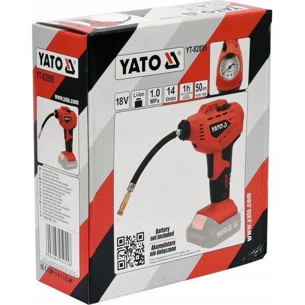 Yato PISTOLET DO POMPOWANIA 18V BEZ AKUMULATORA 14088364 5906083050558