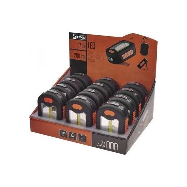 Emos Latarka Emos P3889 3 LED COB, 200 lm 3 AAA 12 , box 12 14088422 8592920029541