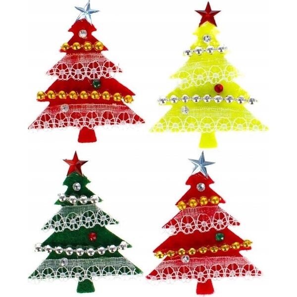 Craft with Fun OZDOBA BN FILC CHOINKA SPRZYL 4SZT CF 12/144 14088838 5908275175582