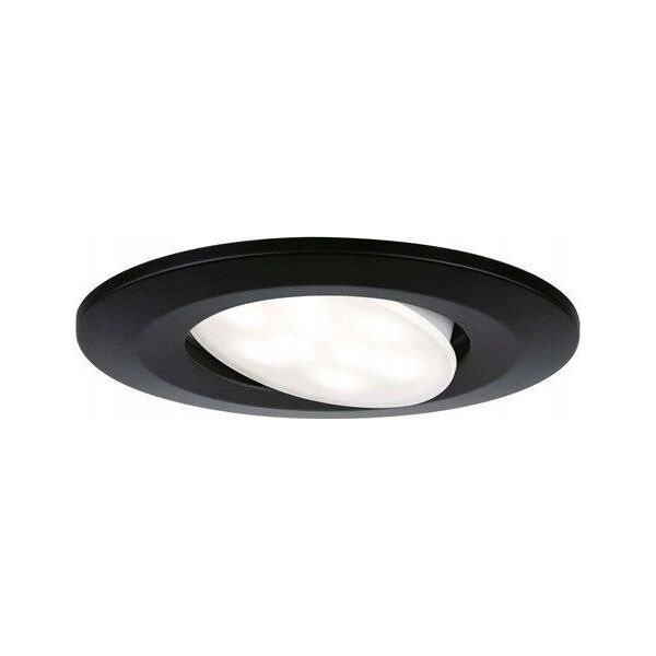 Paulmann Oprawa do wbudowania CALLA LED 6W 500lm okrągła wychylna 4000K IP65 230V czarny matowy 14090343 4000870924617