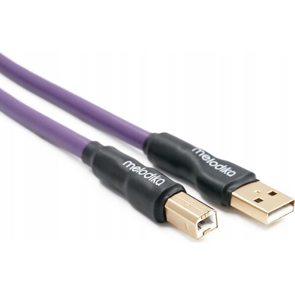 Melodika Melodika MDUAB60 Purple Kabel USB 2.0 typu A-B m.in. do DAC / urzÄdzeĹ medycznych / ploterĂłw - 6m 14090710 5907609009678