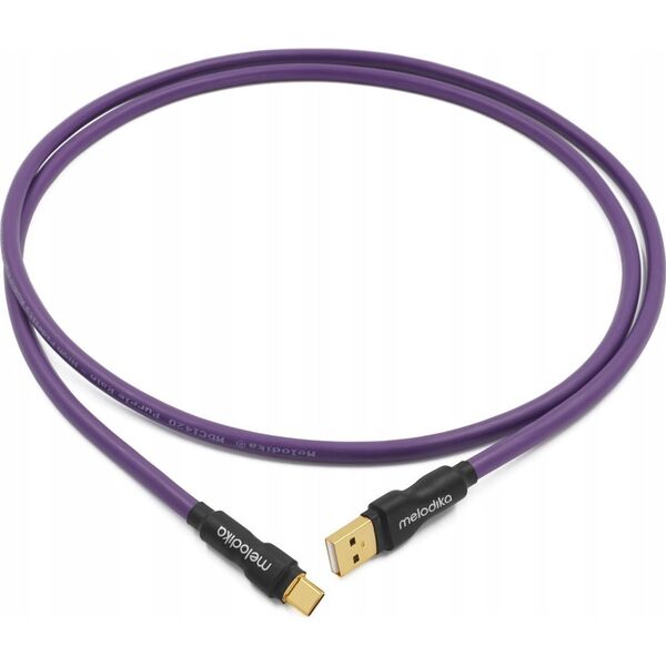 Melodika Melodika MDUAC05 Purple Kabel USB typu A-C m.in. do DAC / urzÄdzeĹ medycznych - 0,5m 14092614 5907609009739
