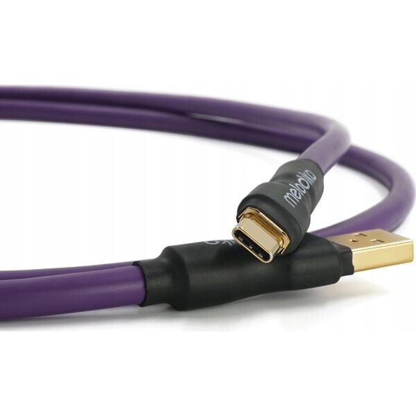 Melodika Melodika MDUAC10 Purple Kabel USB typu A-C m.in. do DAC / urzÄdzeĹ medycznych - 1m 14092616 5907609009753