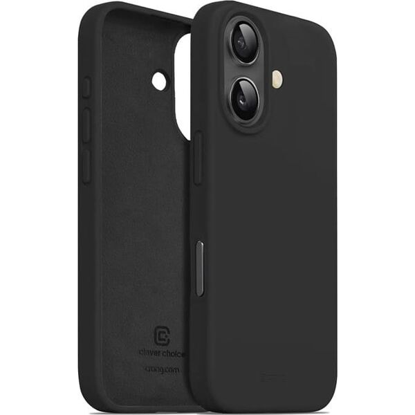 Crong Crong Color Cover - Etui iPhone 16 (czarny) 14103171 5904310704779