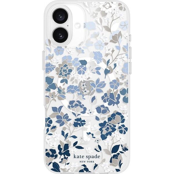 Kate Spade New York Kate Spade New York Protective Gems MagSafe - Etui iPhone 16 Plus (Flowerbed Blue) 14103199 840171740417