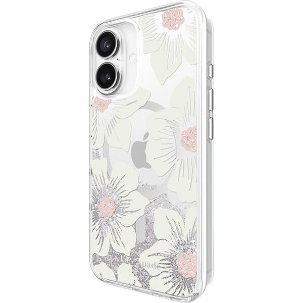 Kate Spade New York Kate Spade New York Liquid Glitter MagSafe - Etui iPhone 16 (Hollyhock Floral) 14103208 840171741285