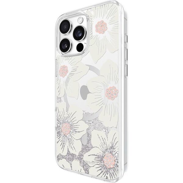 Kate Spade New York Kate Spade New York Liquid Glitter MagSafe - Etui iPhone 16 Pro Max (Hollyhock Floral) 14103213 840171741360