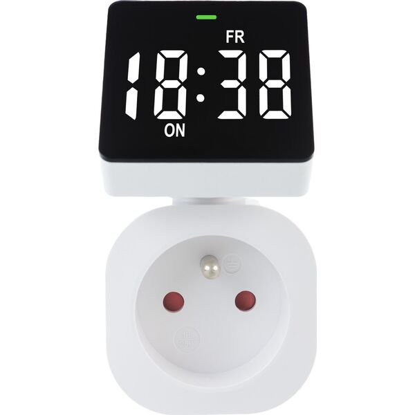 GreenBlue Włącznik czasowy - timer cyfrowy GreenBlue,  max. obciążenie 16A, IP20, GB610 E 14103246 5902211135203