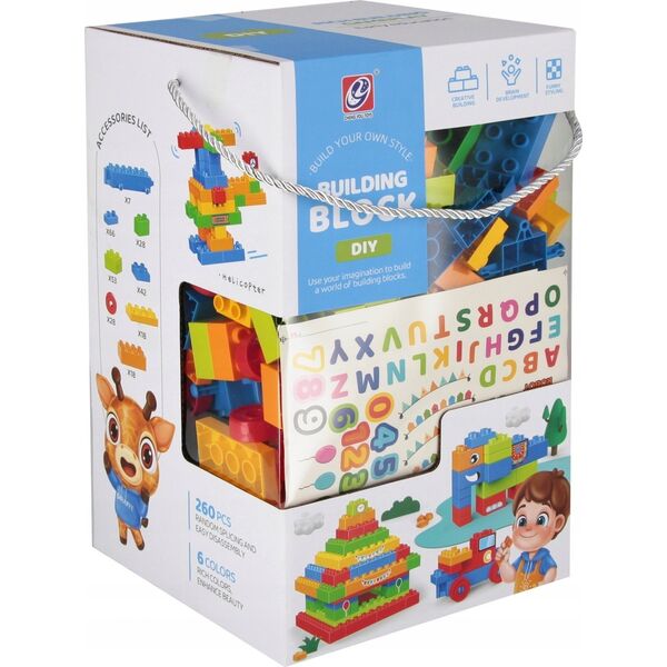 Mega Creative KLOCKI KONSTR 260SZT 20X34X21 MC WB 18 14103518 5905523648133